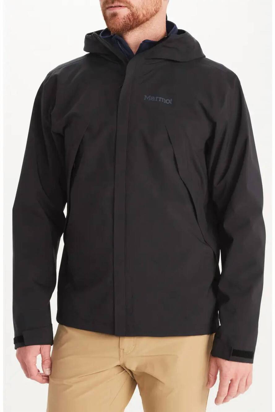 NEW MARMOT men's precip eco pro jacket in black
